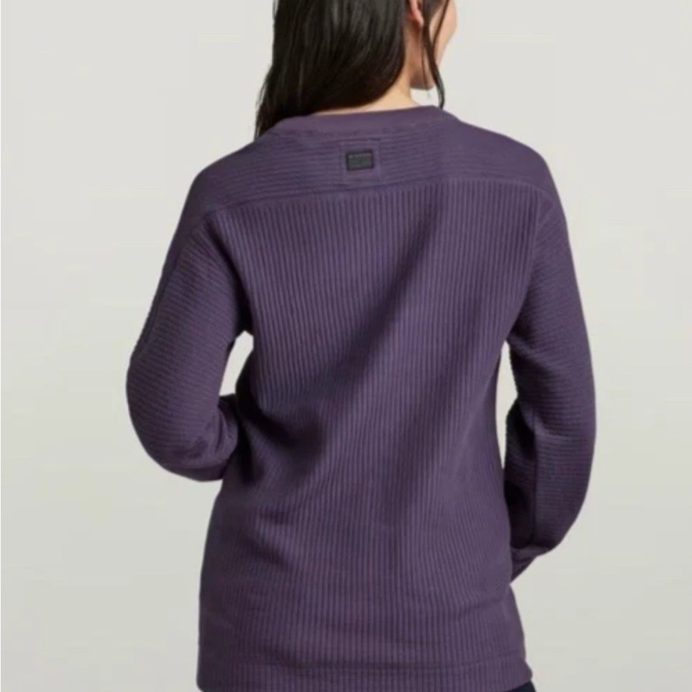 NWT - G Star Raw Women Swedish Army Ribbed Crew Sweater - Picture 2 of 6